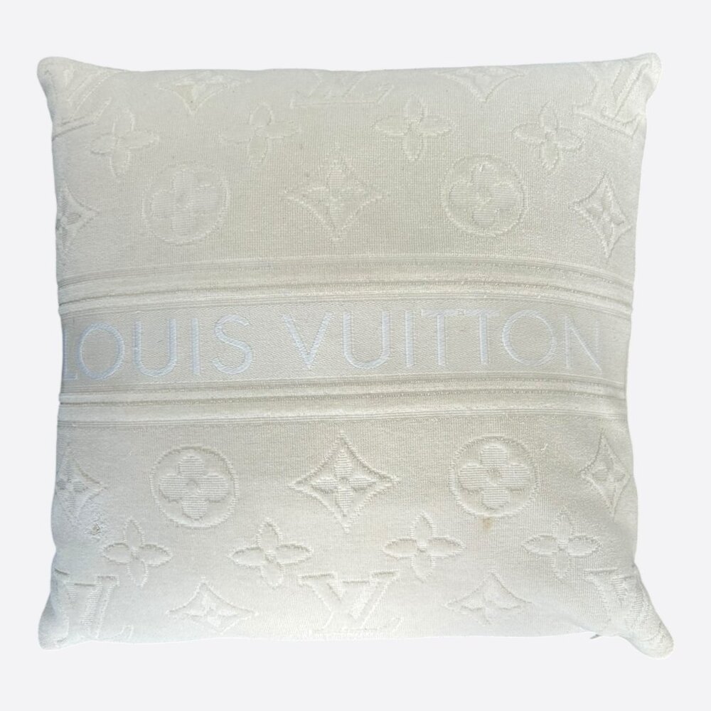 Louis Vuitton Beige Monogram Pillow